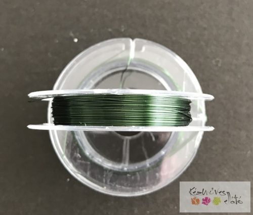 Ékszer drót 0,3mm - zold 10m