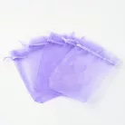 Organza ajándéktasak 10x15 cm - levendula lila