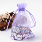 Organza ajándéktasak 10x15 cm - levendula lila