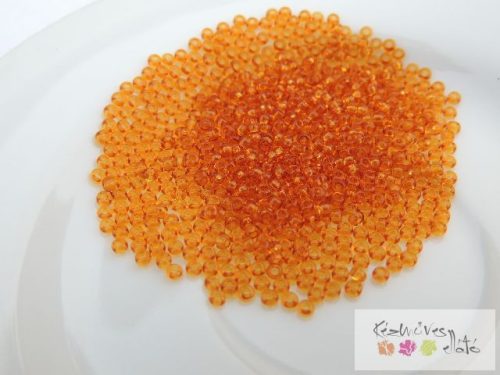 Cseh kásagyöngy 10g/cs 11/10070- átlátszó világos barna
