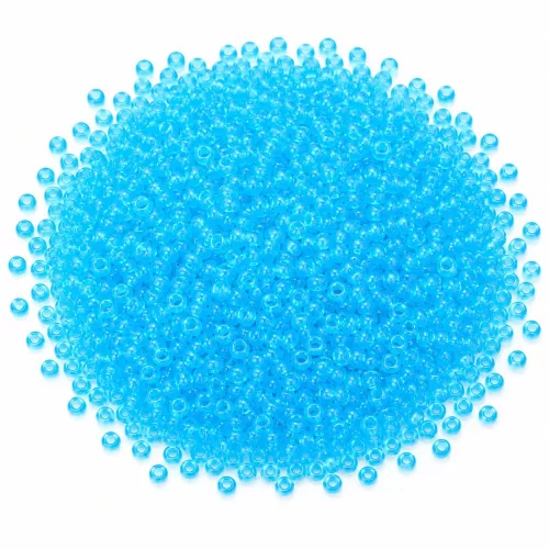Cseh kásagyöngy 10g/cs 11/60030- átlátszó közép kék