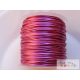 Ékszer drót 1mm - fuchsia szín 24m