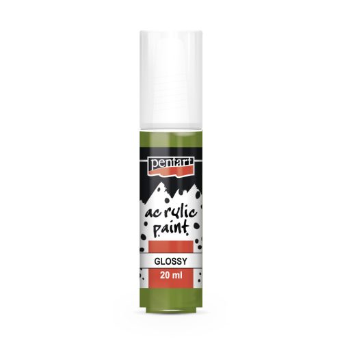 Fényes akrilfesték - oliva 20ml