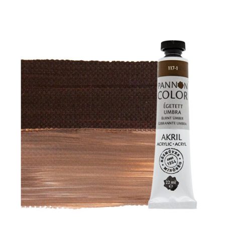 Pannoncolor akrilfesték - 117 ÉGETETT UMBRA 22ml