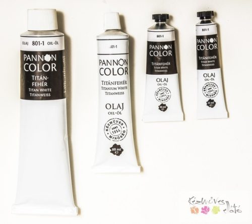 Pannoncolor olajfesték - 801 TITÁNFEHÉR 22ml
