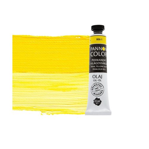 Pannoncolor olajfesték -  Permament világos sárga 806 22ml