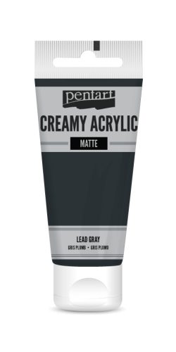 Krémes akrilfesték, matt - fekete