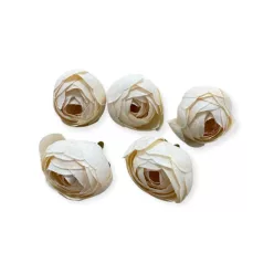Boglárka virágfej 3 cm 5db/cs - Ekrü