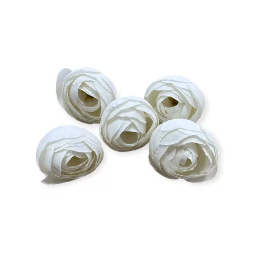 Boglárka virágfej 3 cm 5db/cs - Fehér
