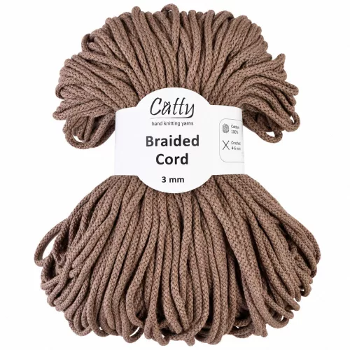 Catty 3 mm zsinór fonal 117 - Barna