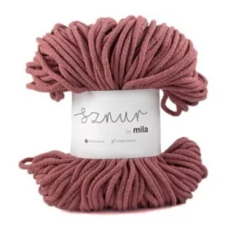 Sznur by Mila pamutzsinór 3 mm P24 - Vintage rózsaszín