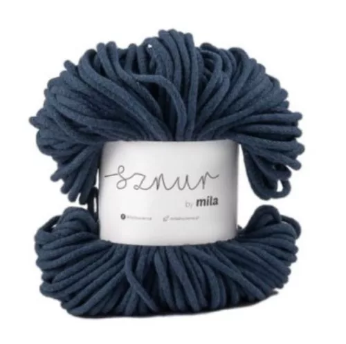 Sznur by Mila pamutzsinór 3 mm P54 - Sötét farmerkék
