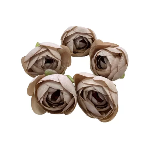 Boglárka virágfej 4,5 cm 5db/cs - Cappuccino