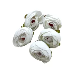 Boglárka virágfej 4,5 cm 5db/cs - Fehér