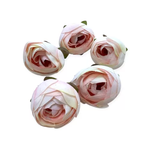 Boglárka virágfej 4,5 cm 5db/cs - Sárgás rózsaszín