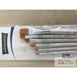 Ecsetszett vegyes- fehér nyelű 6db/cs