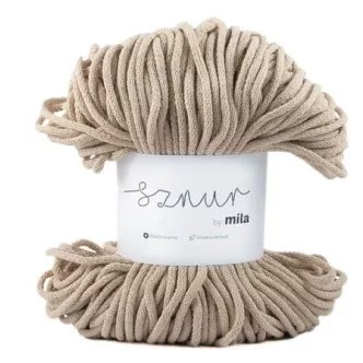 Sznur by Mila pamutzsinór 5 mm P09 - Világos bézs