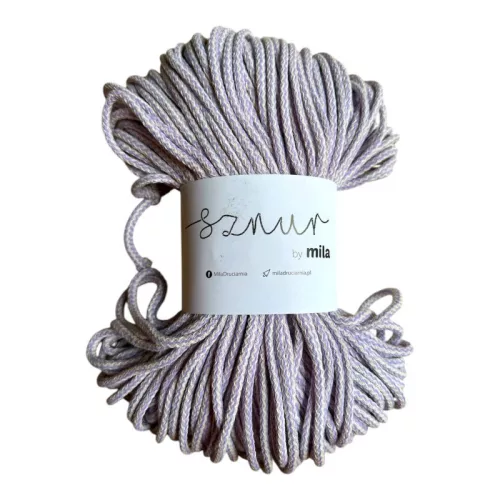Sznur by Mila pamutzsinór 5 mm PM204 - Pasztel lila mix