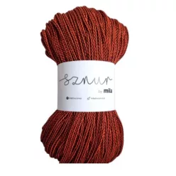 Sznur by Mila pamutzsinór 5 mm PM304 - Fekete-narancs
