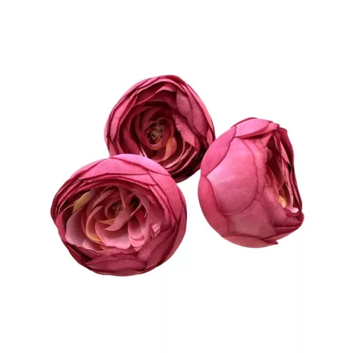 Boglárka virágfej 6 cm 3db/cs - Sötét rózsaszín