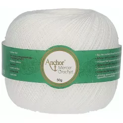 Anchor 80-as horgoló fonal 20g - fehér