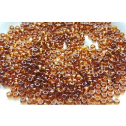 Cseh kásagyöngy 10g/cs 9/10110- átlátszó barna