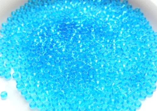 Cseh kásagyöngy 10g/cs 9/60030- átlátszó kék