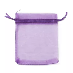 Organza ajándéktasak 9x12 cm - lila