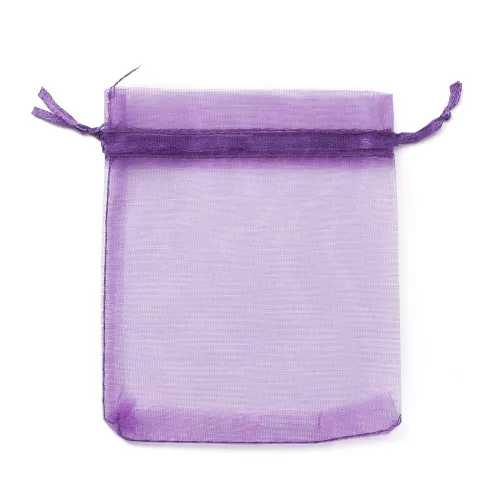 Organza ajándéktasak 9x12 cm - lila