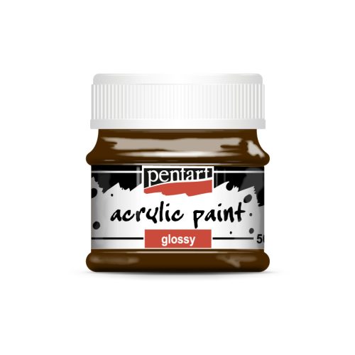 Fényes akrilfesték - sötétbarna