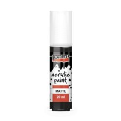 Matt akrilfesték - fekete 20 ml