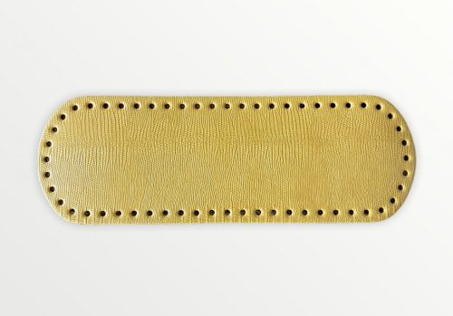 Táskaalap, táskaalj, ecobőr krokodil bőr hatású -  mustár
