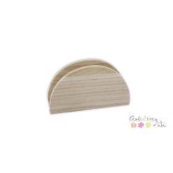 Fa szalvétatartó íves