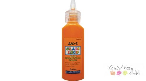 Amos üvegmatrica festék 22ml - narancssárga