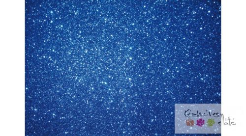 Csillámos dekorgumi - kék