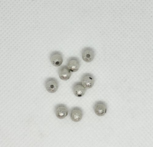 Fém köztes 5mm - ezüst szín, csillámos