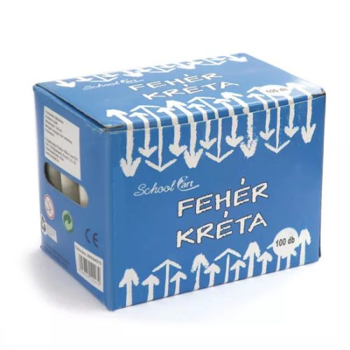 Kréta 100db-os fehér hengeres 1x8cm