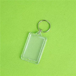 Kulcstartó alap akril képkeretes, fotókeretes 5x3,5 cm