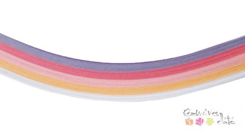Quilling papír alapkészlet 300csík - virágzó viola színei