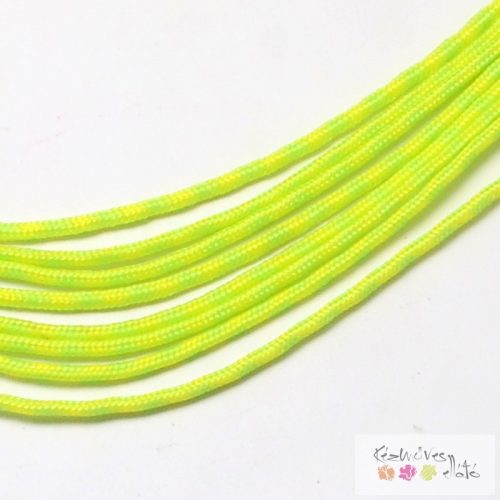 Paracord zsinór 2mm - zöld-sárga 5m