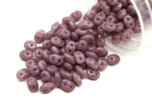 Cseh Superduo gyöngy 10g/cs SD23020 - opaque Lt purple