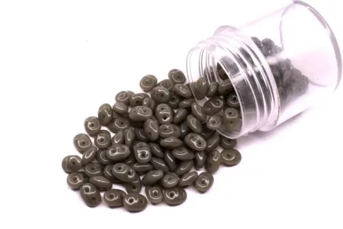 Cseh Superduo gyöngy 10g/cs SD43020 - opaque grey