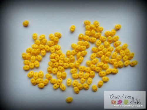 Cseh Superduo gyöngy 10g/cs SD83120 - Opaque Yellow