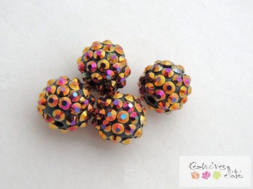 Shamballa strassz gyöngy 3db/cs - multicolor SHGY18