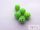 Shamballa strassz gyöngy 5db/cs - világos zöld 