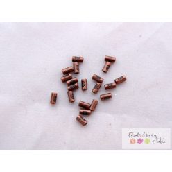 Vörös bronz pici cső köztes, nikkelmentes 20db/cs