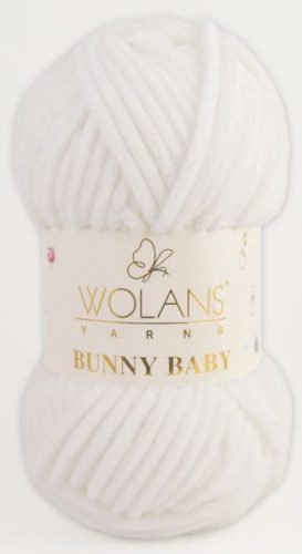 Wolans Bunny Baby plüss fonal 10001 Fehér