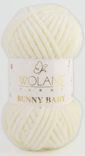 Wolans Bunny Baby plüss fonal 10002 Halvány krém