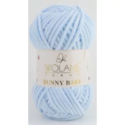 Wolans Bunny Baby plüss fonal 10011 Világoskék