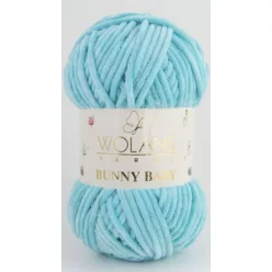 Wolans Bunny Baby plüss fonal 10013 Türkizkék